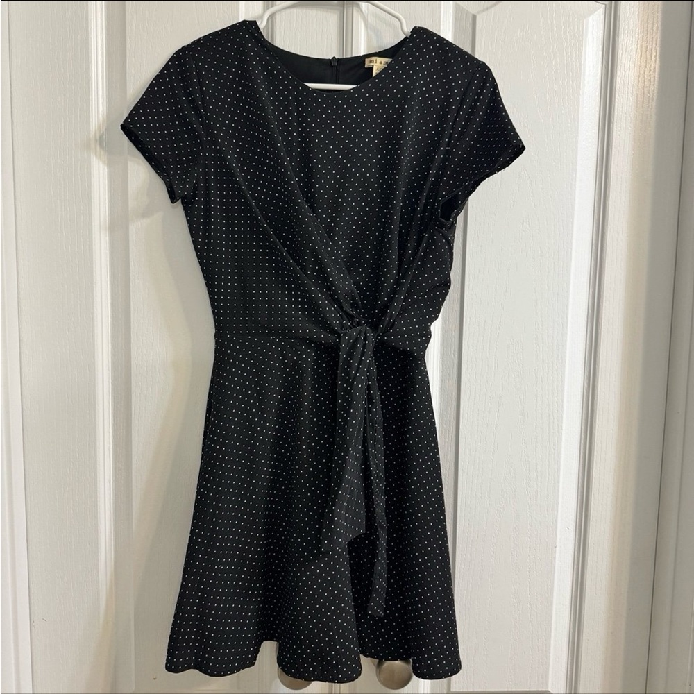 Miami Lace Black Polka Dot Mini Dress – Size XXS